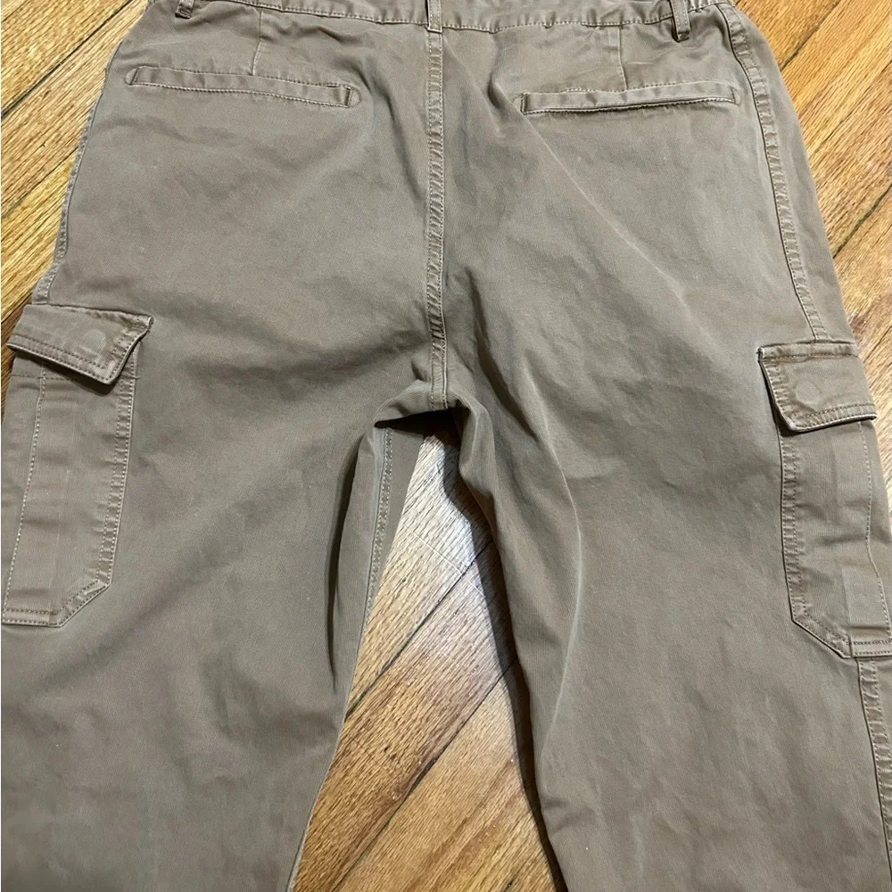 Carbon 2 Cobalt Mens Cargo Utility Pants Size 35 Tan Straight Leg Outdoors